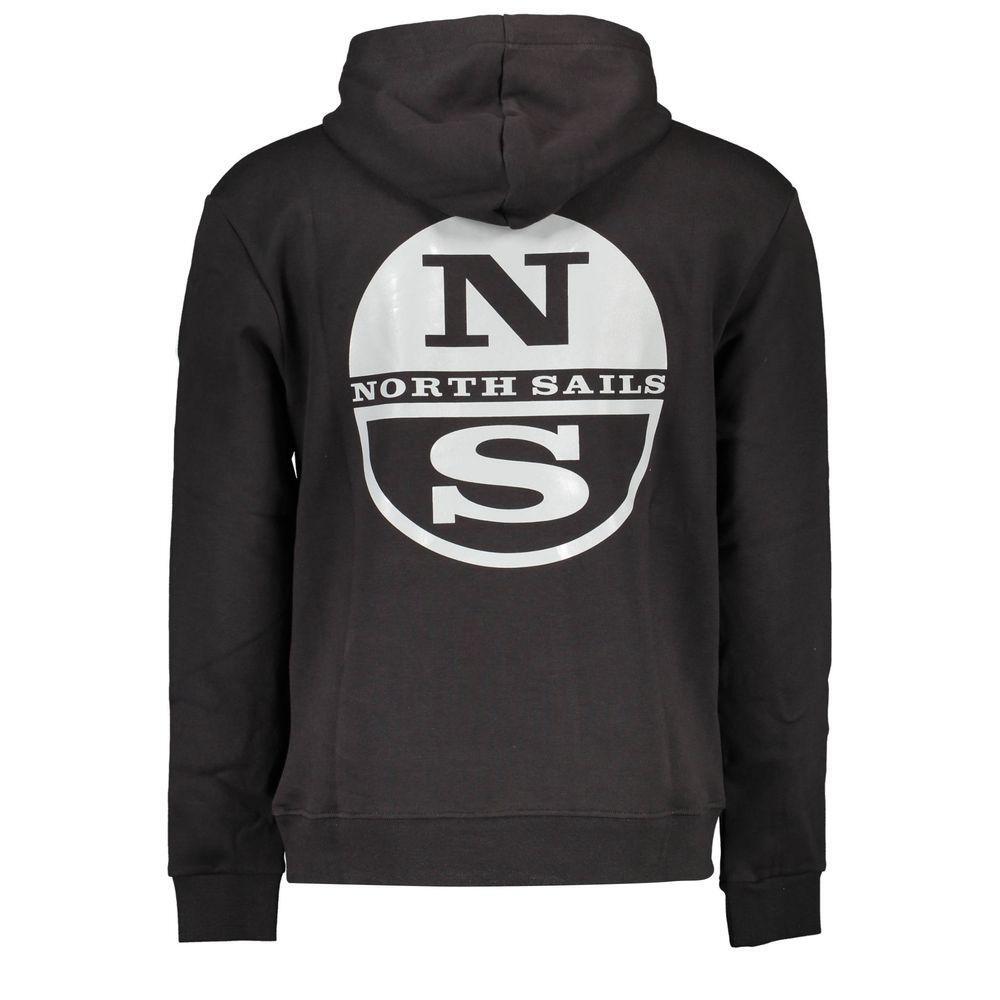 North Sails Black Cotton Men Sweater