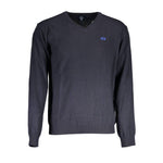 La Martina Blue Wool Sweater LA-17161-S