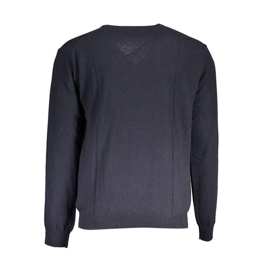 La Martina Blue Wool Sweater LA-17161-S