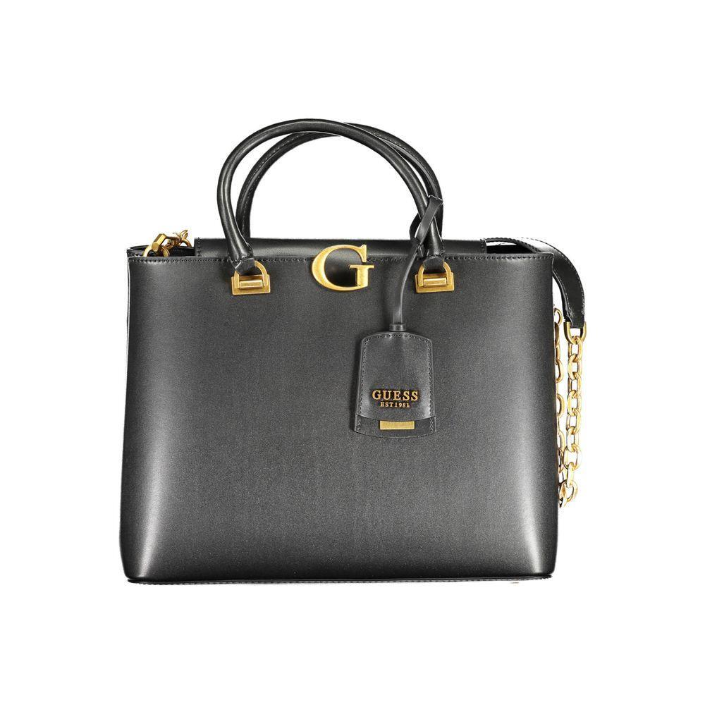 Front view with bag zipped and handles upright.