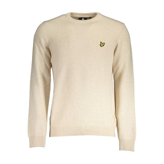 Lyle & Scott Beige Wool Sweater LY-17722-S