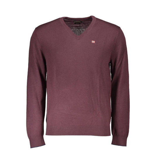 Napapijri Red Wool Sweater NA-21708-XS