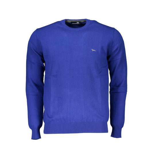 Harmont & Blaine Blue Cotton Sweater HA-23579-XXL