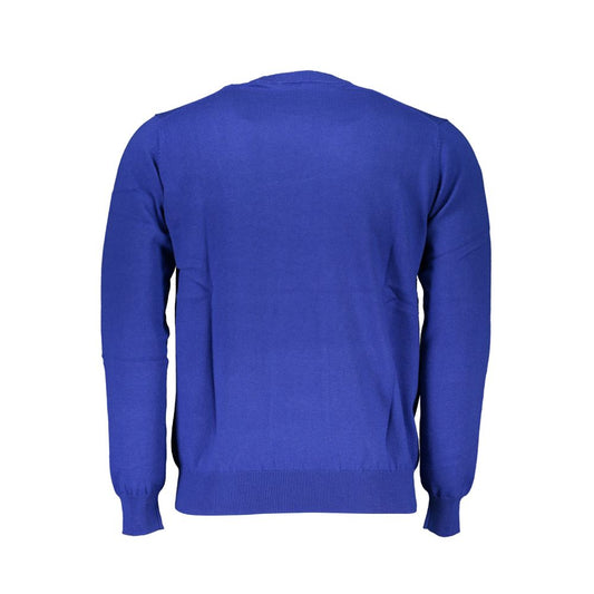 Harmont & Blaine Blue Cotton Sweater HA-23579-XXL