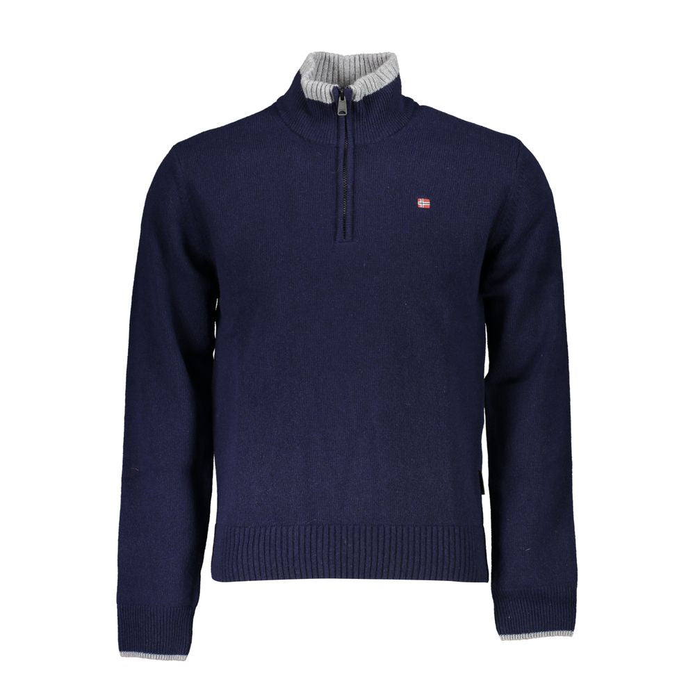 Napapijri Blue Fabric Sweater NA-25273-S