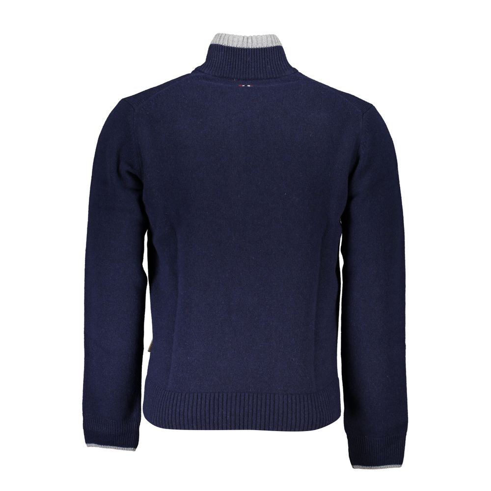 Napapijri Blue Fabric Sweater NA-25273-S