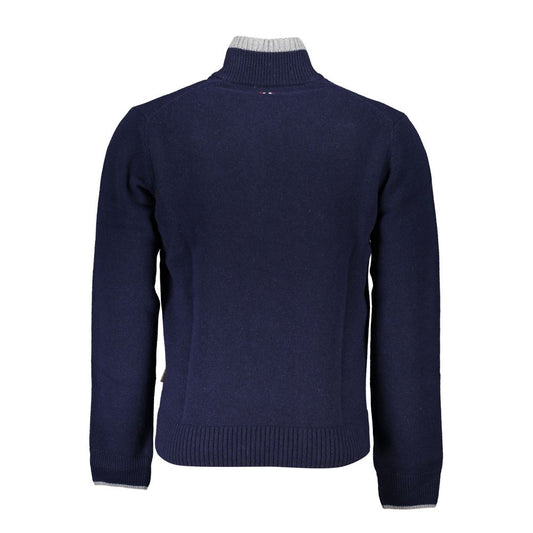 Napapijri Blue Fabric Sweater NA-25273-S