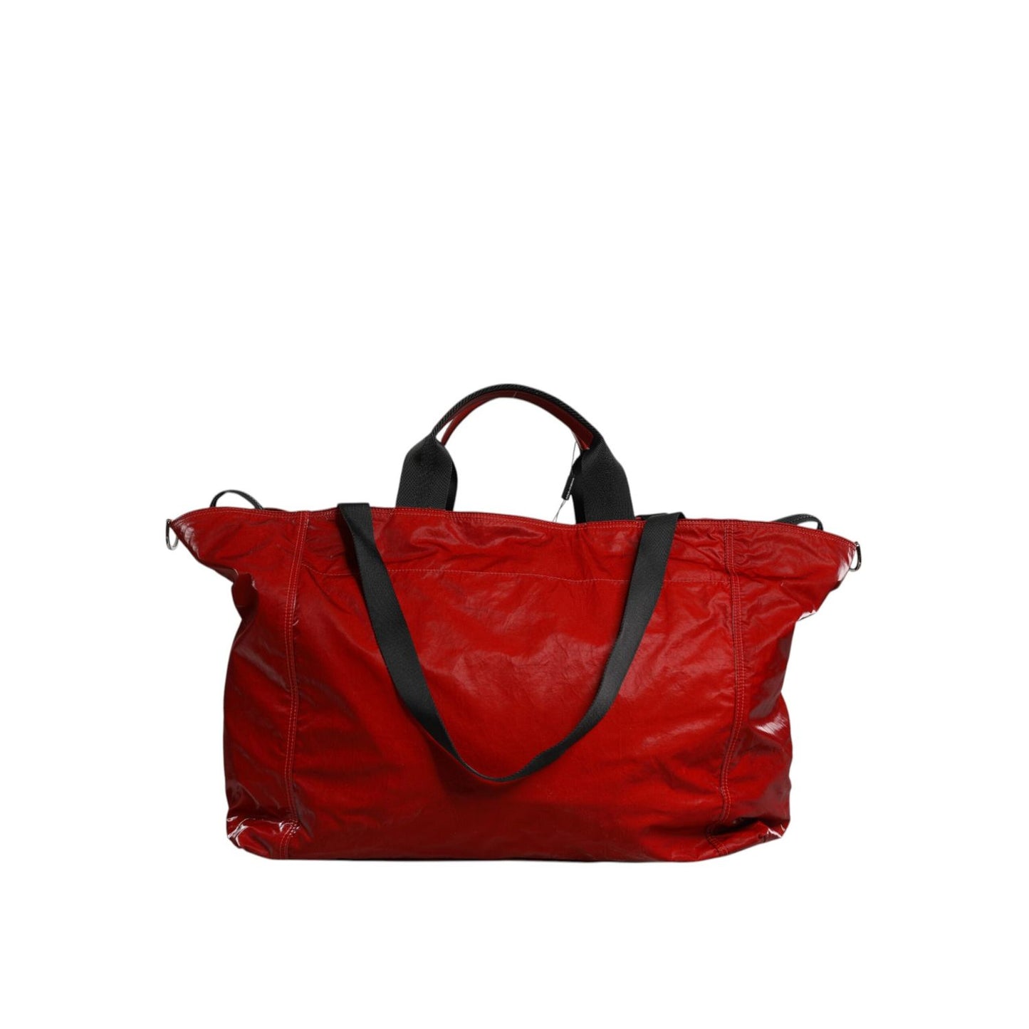 Dolce & Gabbana Red Nylon Hand Shoulder Duffel Travel Bag