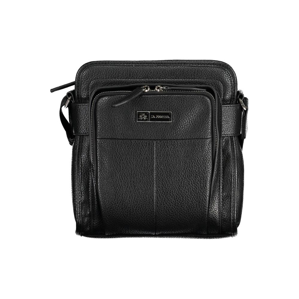 La Martina Black Polyethylene Shoulder Bag