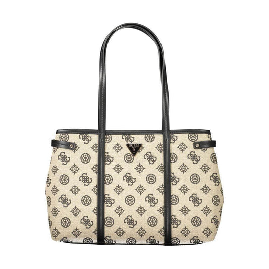 Guess Jeans Beige Cotton Women Handbag GU-39106