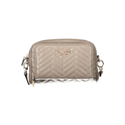 Guess Jeans Brown Polyethylene Women Handbag with adjustable strap and pockets for style and functionality.