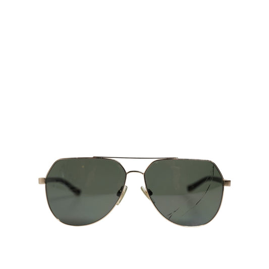 Dolce & Gabbana Black 18K Gold Plated Polarized Steel DG2133K Sunglasses