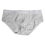 Dolce & Gabbana Gray Cotton Stretch Regular Brief Underwear BIK1685-3