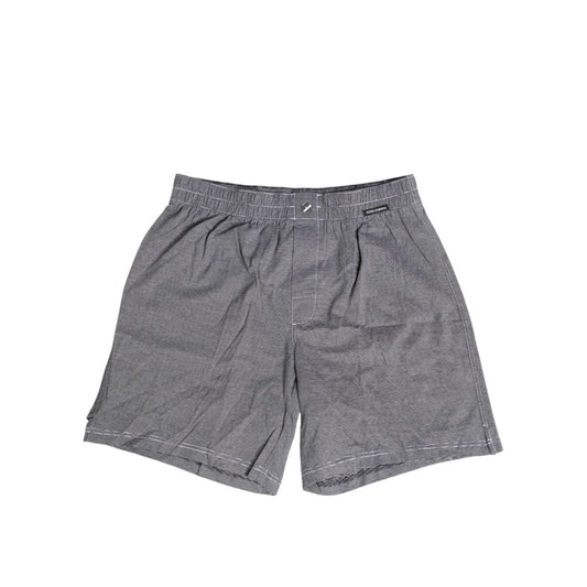 Dolce & Gabbana Gray Striped Cotton Regular Boxer Underwear BIK1709-3