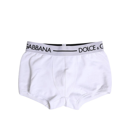 Dolce & Gabbana White Cotton Stretch Regular Boxer Underwear BIK1750-4