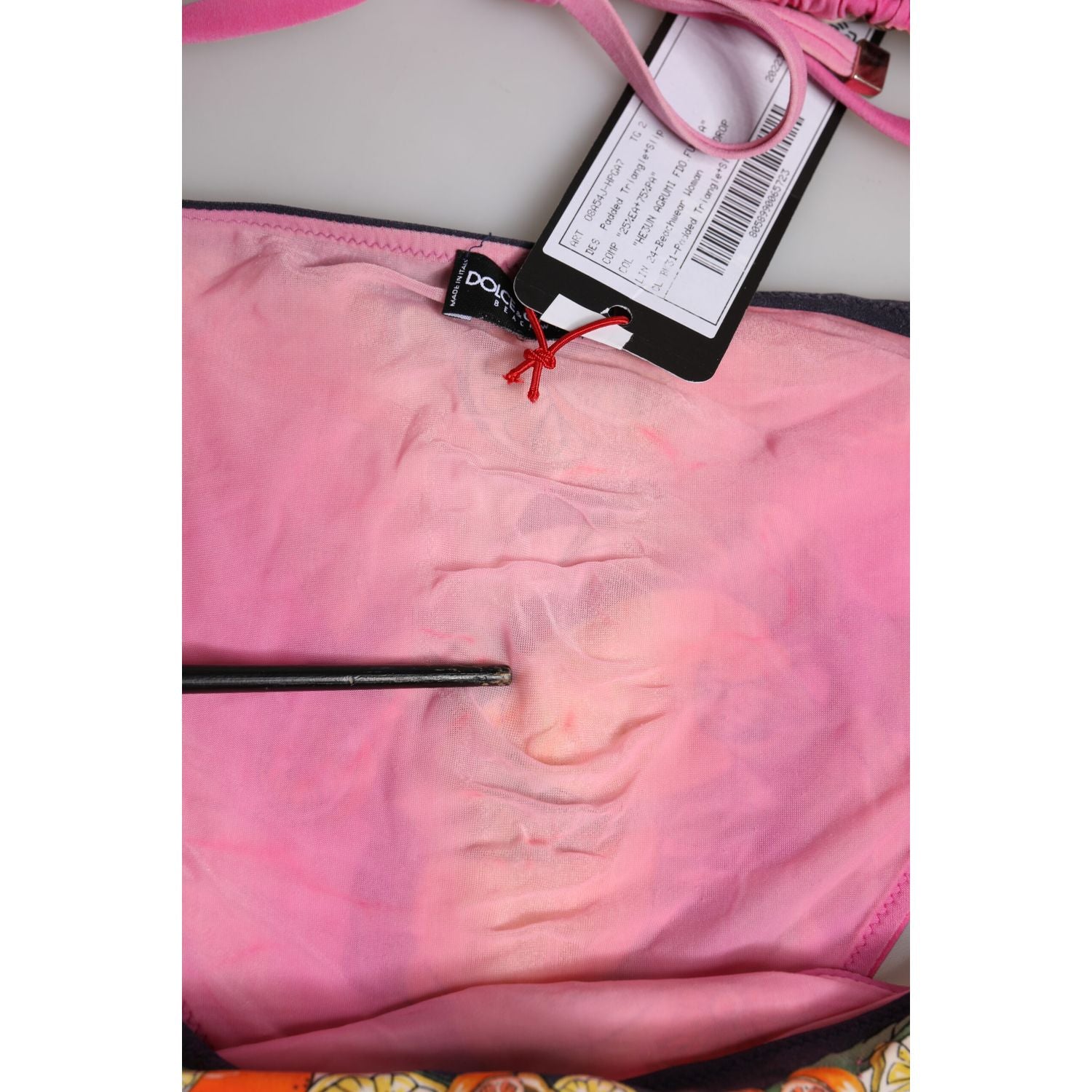 Dolce & Gabbana Pink Printed Swimsuit 2 Piece Top Bottom Swimwear