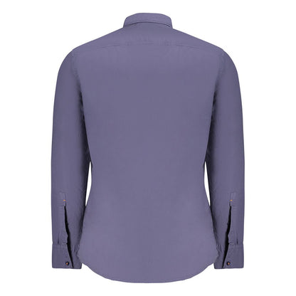 Hugo Boss Blue Cotton Shirt