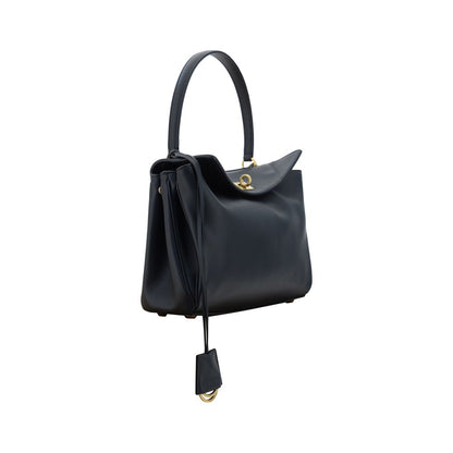 Balenciaga Black Calf Leather Bos Taurus Shoulder Bag