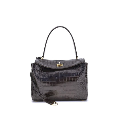 Balenciaga Black Calf Leather Bos Taurus Shoulder Bag