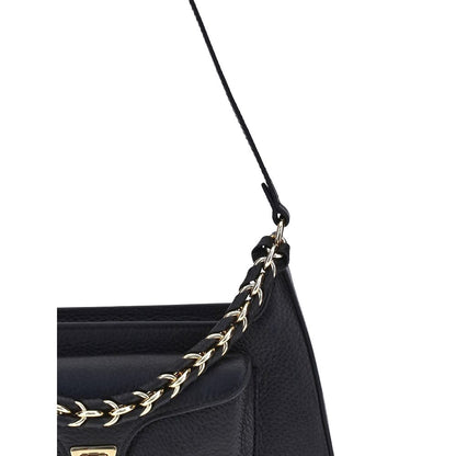 Coccinelle Black Calf Leather Bos Taurus Shoulder Bag