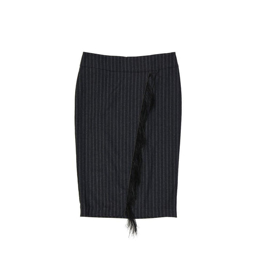 Brunello Cucinelli Wool Striped Skirt BR-8735290261716-44