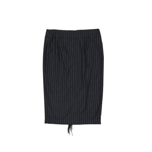 Brunello Cucinelli Wool Striped Skirt BR-8735290261716-44