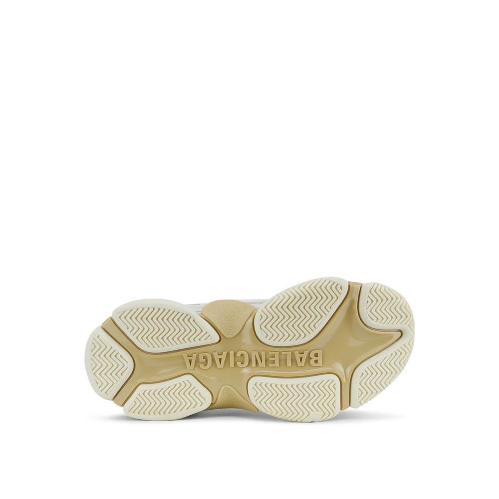 Balenciaga White Calfskin Chunky Sneakers