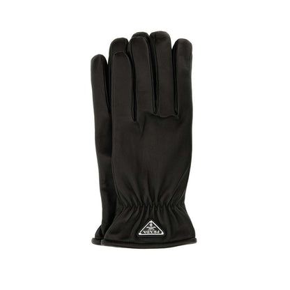 Prada Black Lamb Leather Gloves