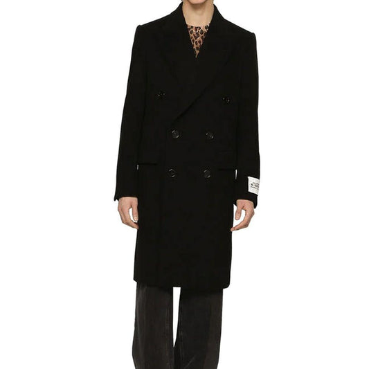Dolce & Gabbana Double-Breasted Wool Coat DO-8735408652500-IT46 | S