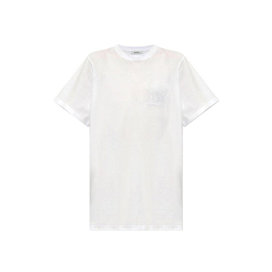 Max Mara Mango Logo Embroidered Cotton T-Shirt MA-8777823256788-L