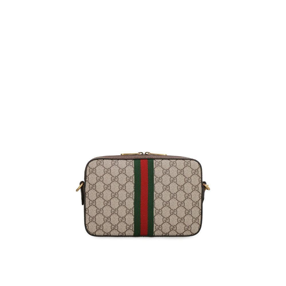 Front view with bag zipped and handles upright.