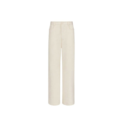 Dior White Cashmere Chino Pants