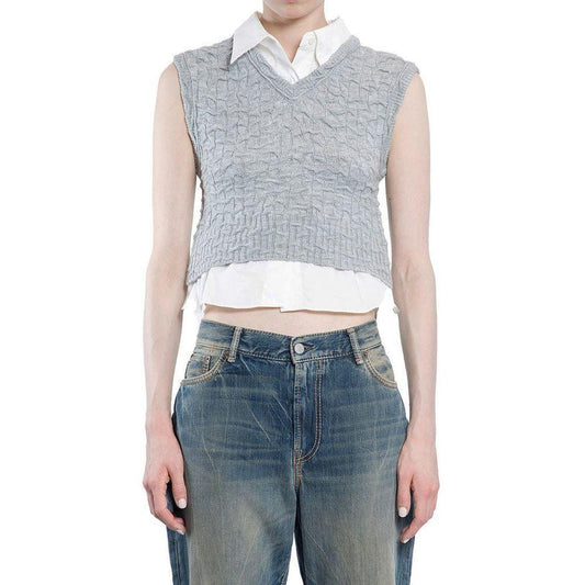 Acne Studios Layered-V-Neck Vest AC-8817250861268-S