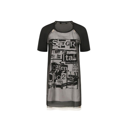 Dsquared² Silk Printed Mini Dress DS-8735462555860-40