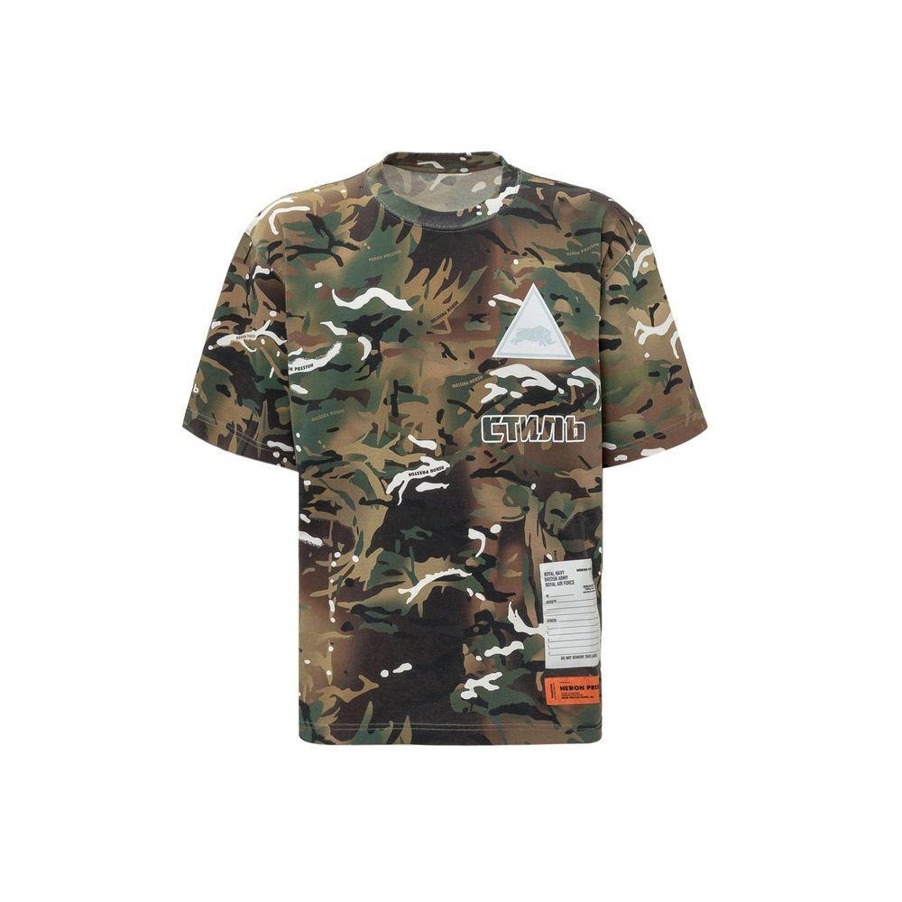 Heron Preston Camouflage T-shirt HE-8735496372436-M