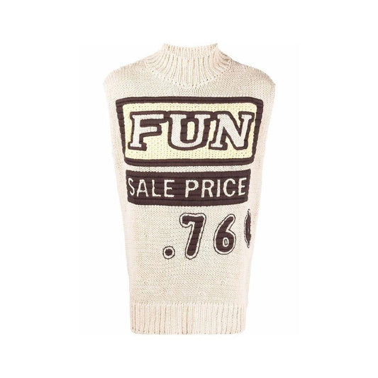 Jil Sander Slogan Print Vest Pullover JI-8735499550932-48 | M