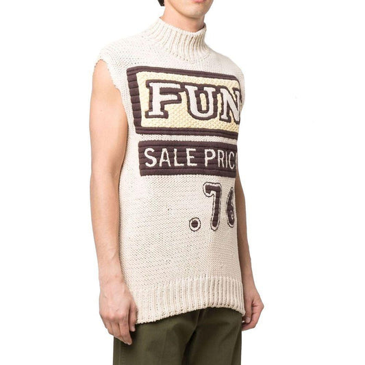 Jil Sander Slogan Print Vest Pullover JI-8735499550932-48 | M