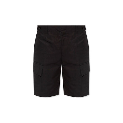 Jil Sander Black Cotton Cargo Shorts
