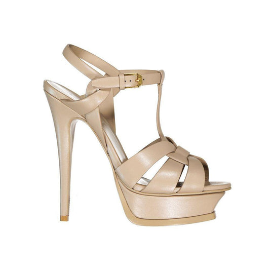 Saint Laurent Tribute Leather Sandals SA-8736570278100-EU40.5/US10.5