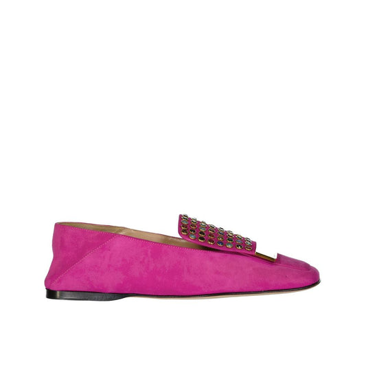 Sergio Rossi Multicolor Calfskin Slip-On Loafers