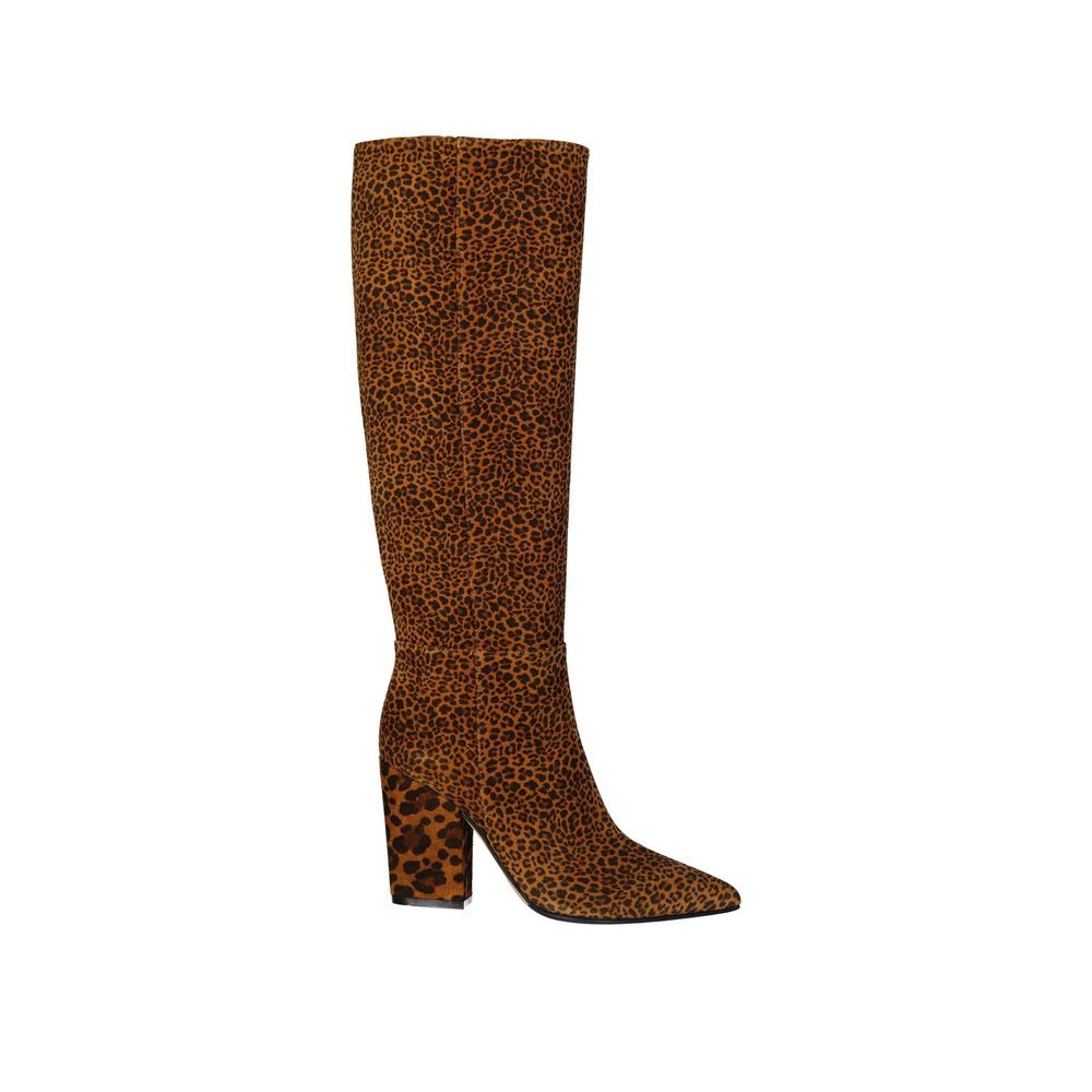 Sergio Rossi Brown Calfskin Over The Knee
