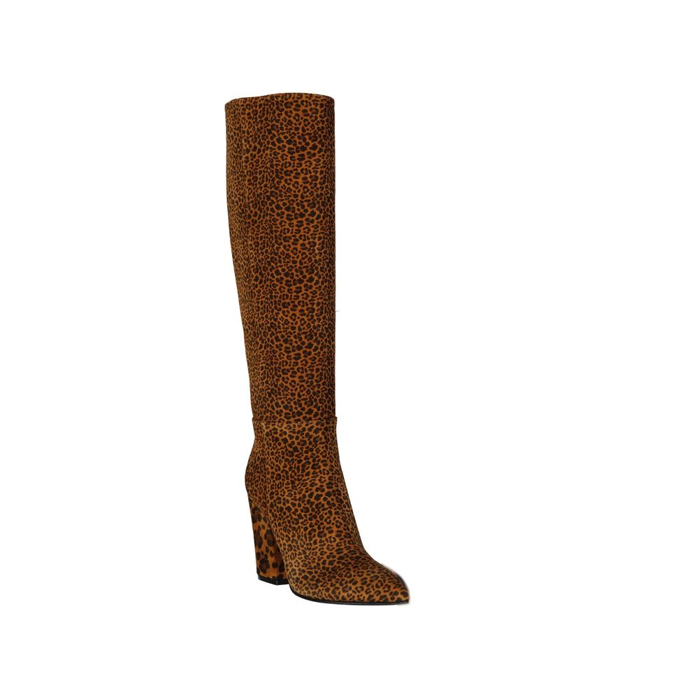 Sergio Rossi Brown Calfskin Over The Knee