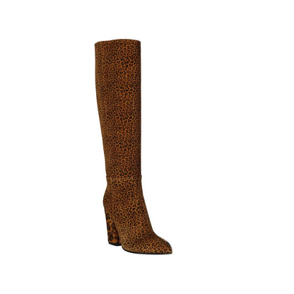 Sergio Rossi Brown Calfskin Over The Knee