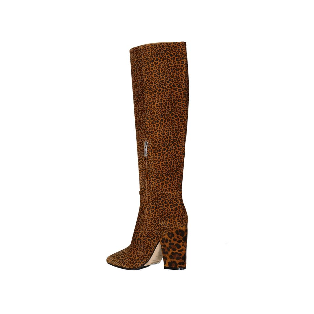 Sergio Rossi Brown Calfskin Over The Knee