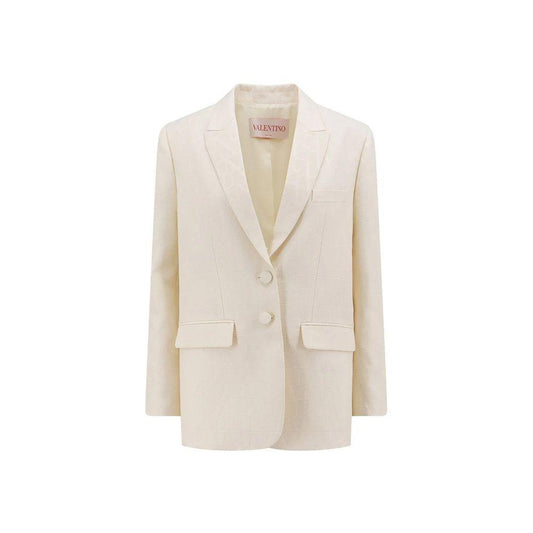 Valentino Wool And Silk Toile Iconographe Jacket VA-8735619252436-42