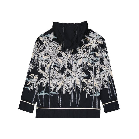 Palm Angels Hooded Printed Shirt PA-8736538886356-IT50 | L