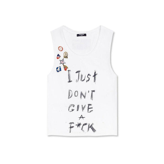 Balmain Printed Cotton Cropped T-Shirt BA-8736273236180-L