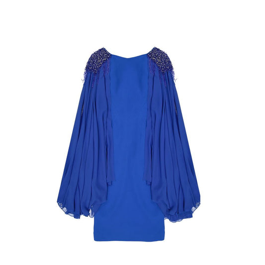 IVAN MONTESI Blue Acetate Casual Dress