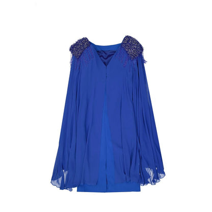 IVAN MONTESI Blue Acetate Casual Dress