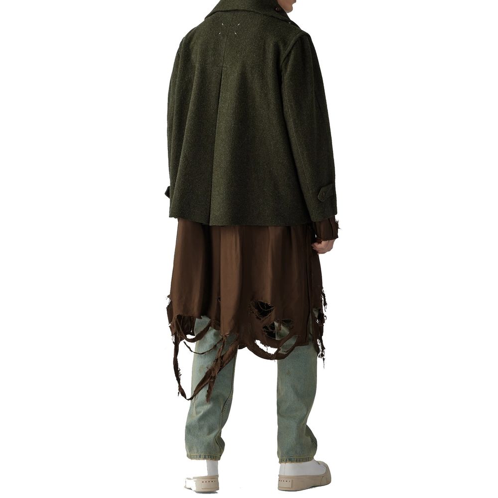Maison Margiela Green Polyamide Coat